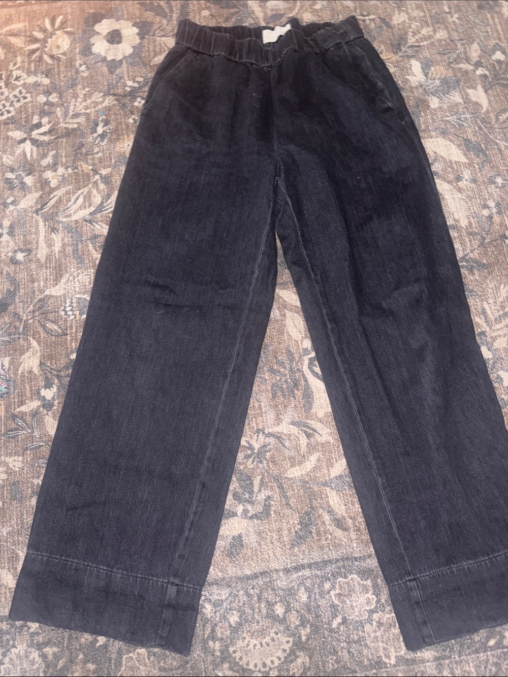 Everlane The Easy Jean Wide Leg Dark Denim Pant 100% Organic Cotton Size 10